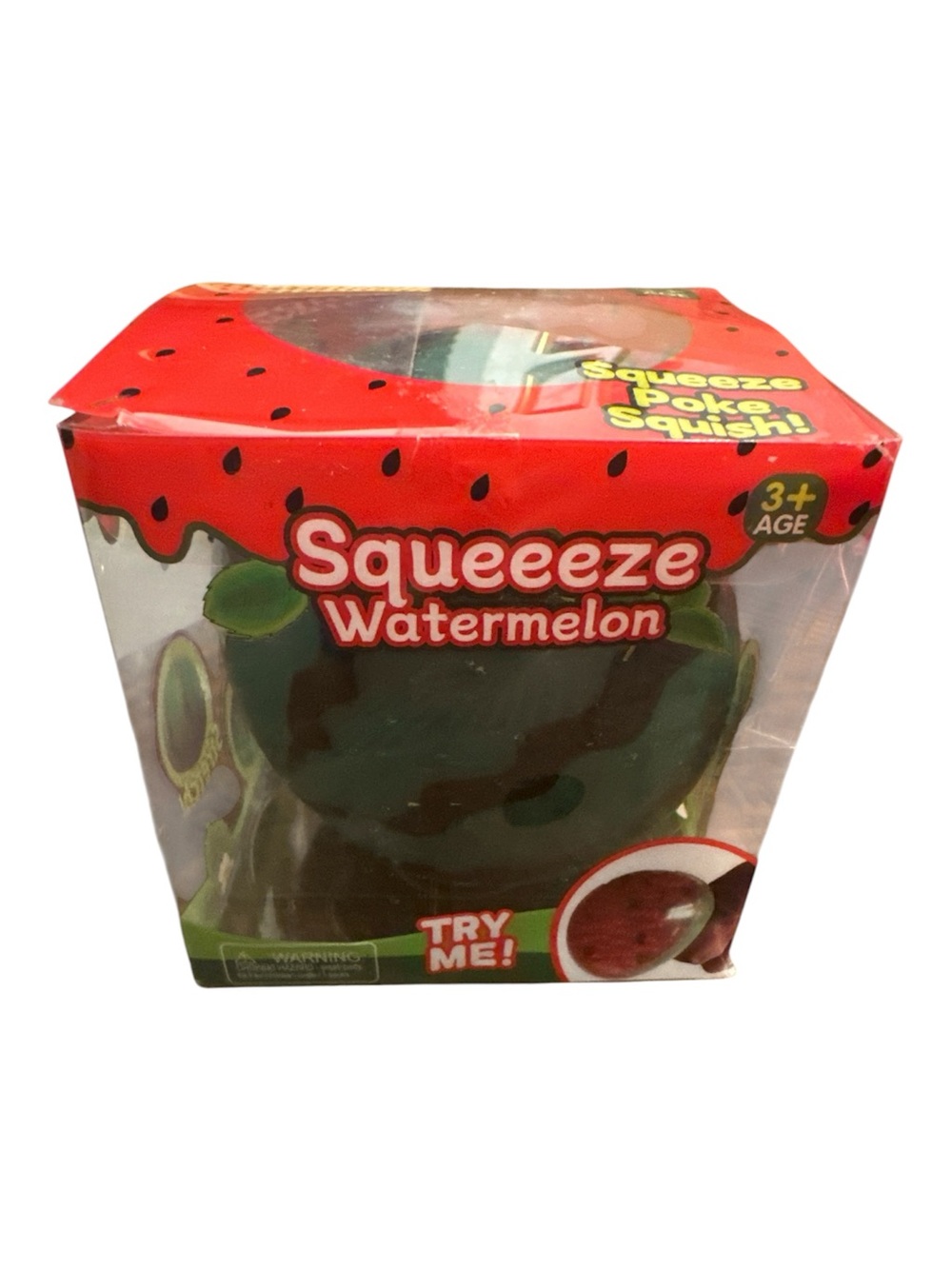 Squeeze Watermelon Squishy Toy - Green